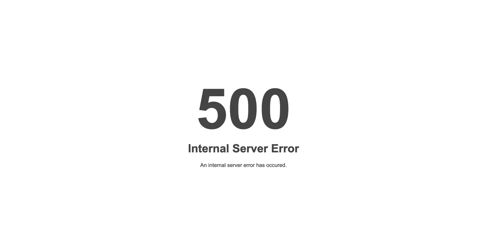 Вид ошибки 500 в браузере